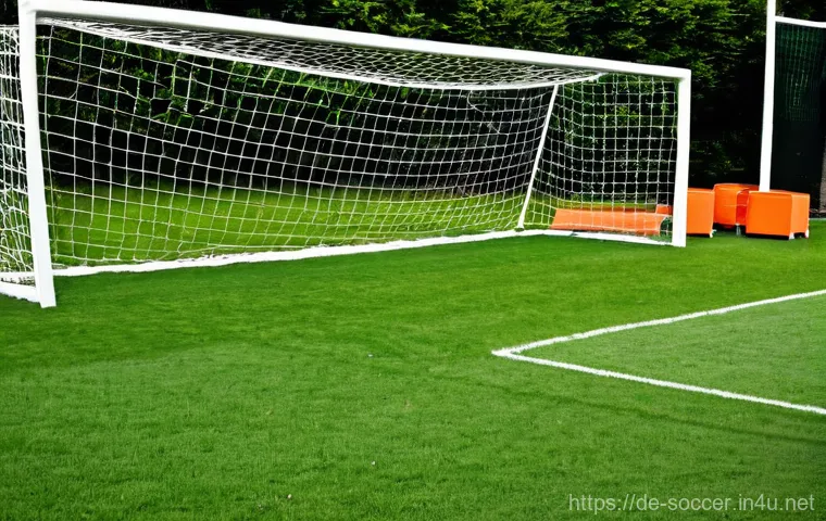 축구 골대 설치 가이드 - **"Joyful Family Soccer Goal Assembly"**
    An ultra-realistic, vibrant photograph capturing a Germ...