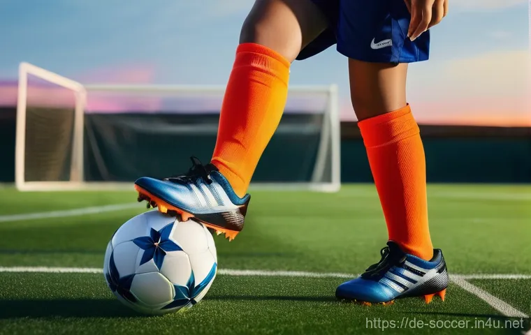 축구 용품 온라인 구매처 - **Prompt:** A young male football enthusiast, aged around 16-18, is excitedly unboxing a new pair of...