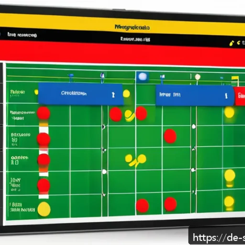 축구 타임라인 작성법 - A detailed digital football match timeline interface on a modern tablet screen, showing a clean, wel...
