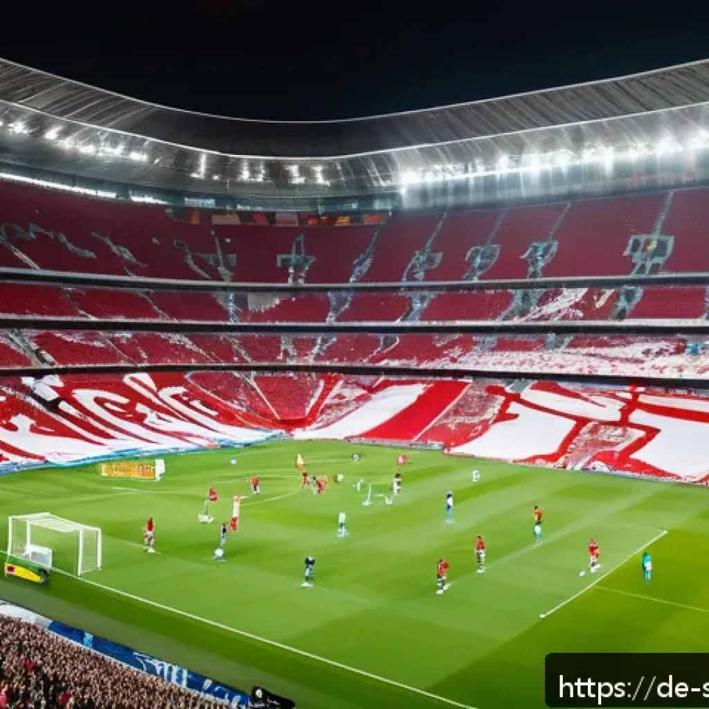 축구 국제 대회 일정 - A vibrant scene inside the Allianz Arena in Munich during a high-stakes 2024 European Championship q...